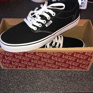 Black and white women’s vans